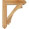 Ekena Millwork Imperial Arts and Crafts Rough Sawn Bracket w/ Offset Brace, Western Red Cedar, 6"W x 22"D x 26"H BKT0604X22X26IMP03RWR - alternate 2